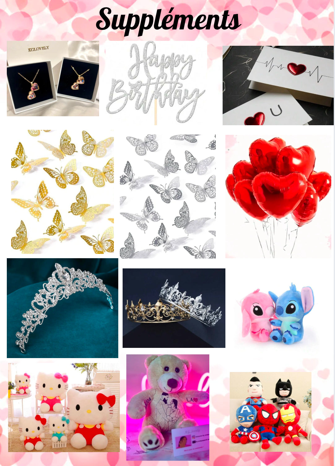 Les tarifs pour les bouquets personnalisées